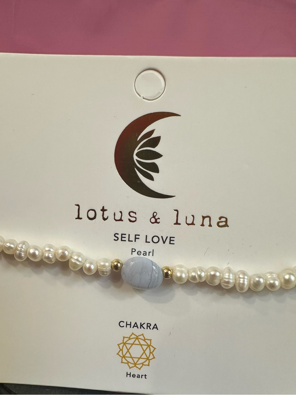 Lotus & Luna Self Love Pearl Bracelet